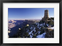 Framed Ruin of an old building on a cliff, Grand Canyon National Park, Arizona, USA