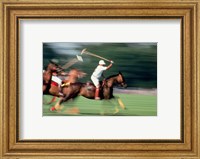 Framed Polo - running horses