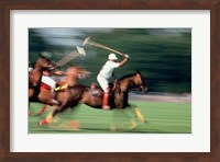 Framed Polo - running horses