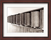 Framed Tibetan Prayer Wheels