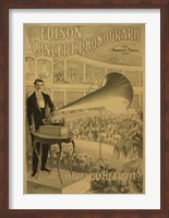 Framed Edison concert phonograph Have you heard it