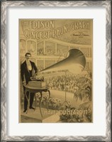 Framed Edison concert phonograph Have you heard it