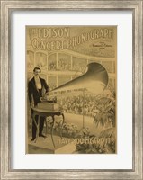 Framed Edison concert phonograph Have you heard it