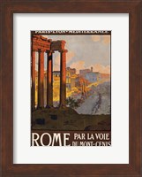Framed Rome Vintage Travel