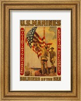 Framed U.S. Marines - Soldiers of the sea
