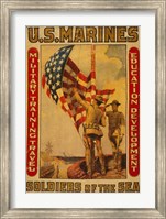 Framed U.S. Marines - Soldiers of the sea