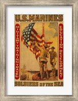 Framed U.S. Marines - Soldiers of the sea