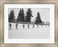 Framed Austrians on Skis