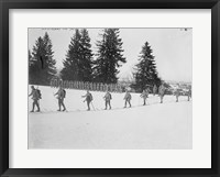 Framed Austrians on Skis