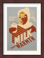 Framed Milk - for warmth Energy food