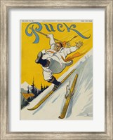 Framed lost ski