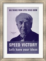 Framed Big things from little ideas grow