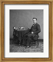 Framed Edison and phonograph