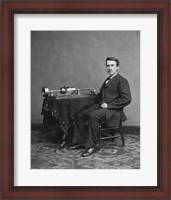 Framed Edison and phonograph