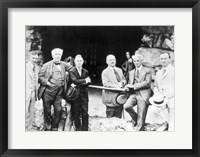 Framed Firestone Edison Ford and Fred Seely Grove Park Inn Asheville 1918