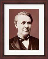 Framed Thomas Edison c1882