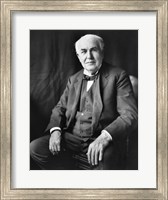 Framed Thomas Edison Seated