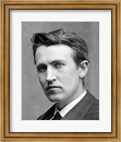 Framed Young Thomas Edison