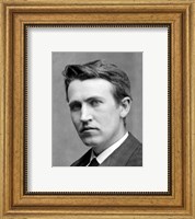 Framed Young Thomas Edison