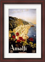 Framed Amalfi, travel poster