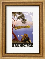 Framed Lake Garda Travel Poster