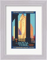 Framed Royal York Poster