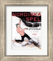 Framed Nordiska spel affisch 1901