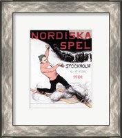 Framed Nordiska spel affisch 1901