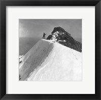 Framed Washington - Mount Rainier Top of Gibralter Rock