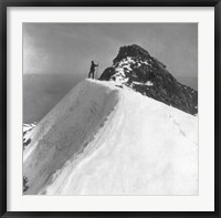 Framed Washington - Mount Rainier Top of Gibralter Rock