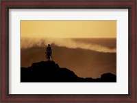 Framed Man on top of a Summit