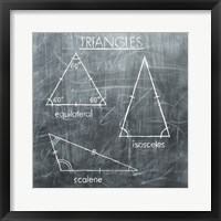 Triangles Framed Print