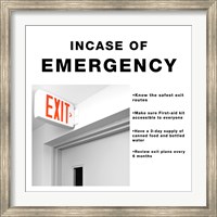 Framed In Case Of Emergency