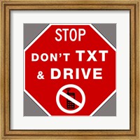 Framed Don't Text And Drive