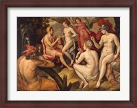 Framed Frans Floris - The Judgment of Paris - Aphrodite