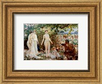 Framed Judgment of Paris he goddesses Athena, Hera and Aphrodite