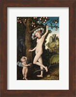 Framed Lucas Cranach the Elder - Cupid complaining to Venus