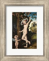 Framed Lucas Cranach the Elder - Cupid complaining to Venus