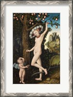 Framed Lucas Cranach the Elder - Cupid complaining to Venus