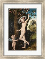 Framed Lucas Cranach the Elder - Cupid complaining to Venus