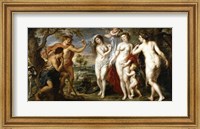 Framed Peter Paul Rubens the judgement of Paris