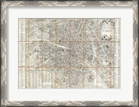 Framed 1780 Esnauts and Rapilly Case Map of Paris