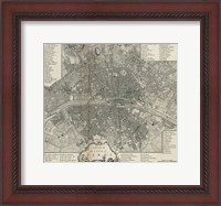 Framed Plan Paris Stockdale