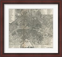 Framed Plan Paris Stockdale