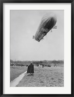 Framed Blimp, Zeppelin, In Flight