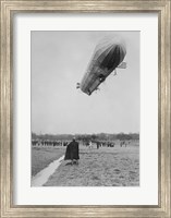 Framed Blimp, Zeppelin, In Flight