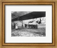 Framed Zeppelin Landing in Presence of Count Zeppelin and Crown Prince
