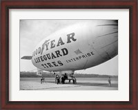 Framed Goodyear Blimp at Washington Air Post, 1938