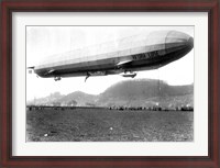 Framed Zeppelin Airship LZ 11 Viktoria Luise on May 5, 1912 in Marburg