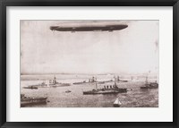 Framed Zeppelin - B&W in the air
